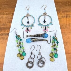 DANGLER EARRINGS FOR PIERCED EARS LOT